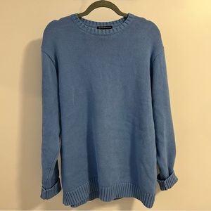 Blue Brianna Cotton Sweater, NWOT